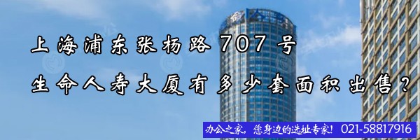 上海浦东张杨路707号生命人寿大厦有多少套面积出售？