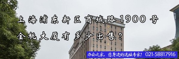 22"上海浦东新区商城路1900号金桃大厦有多少出售？"