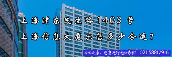 上海浦东民生路1403号上海信息大厦出售多少合适？